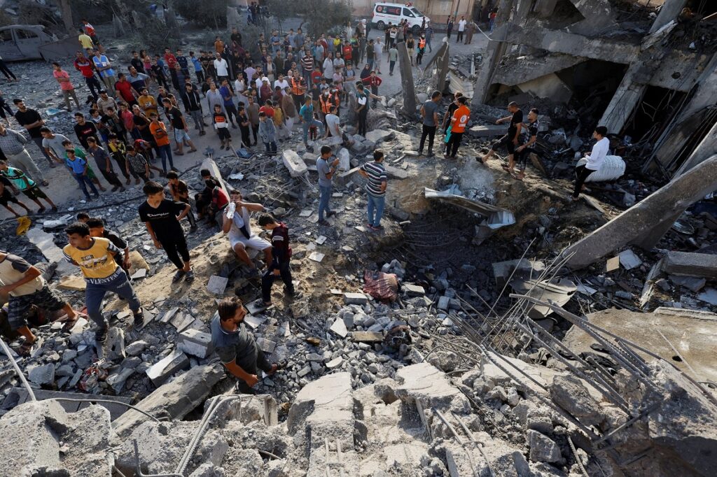 At least 40 Palestinians perished due to a day-long bombardment primarily in the central and southern regions of Gaza by the Israeli military on Thursday.