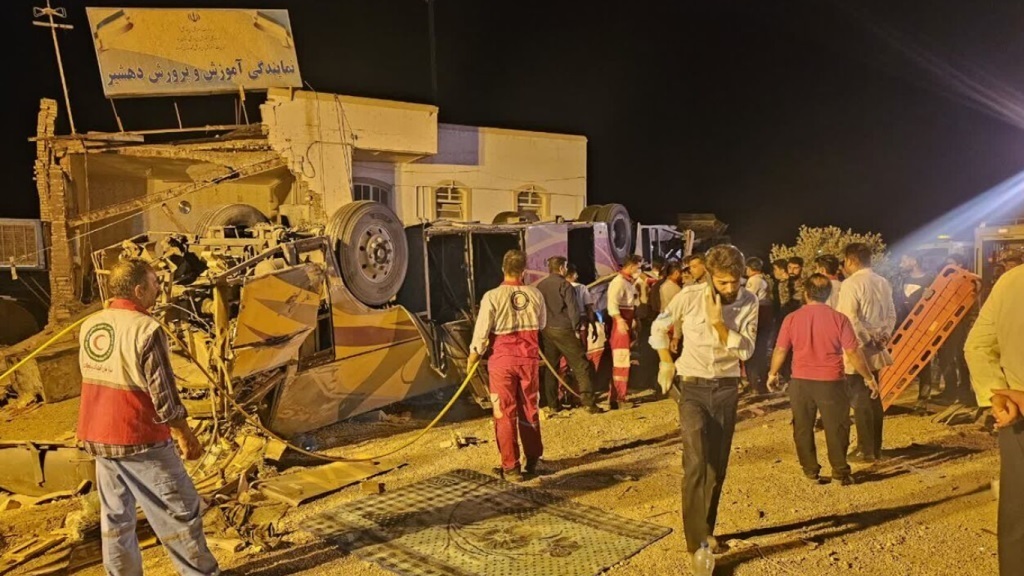 The bodies of those who died in a recent bus accident in Iran have been transported back to Jacobabad on Friday.