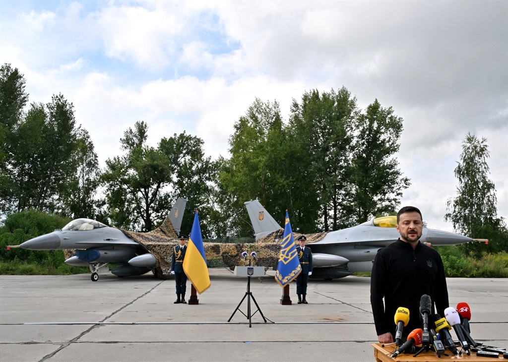 One of Ukraine's F-16 fighter jets crashed while repelling a major Russian attack on Monday, Kyiv's military said, the first such loss reported since the long-awaited arrival of the US-made planes this month.