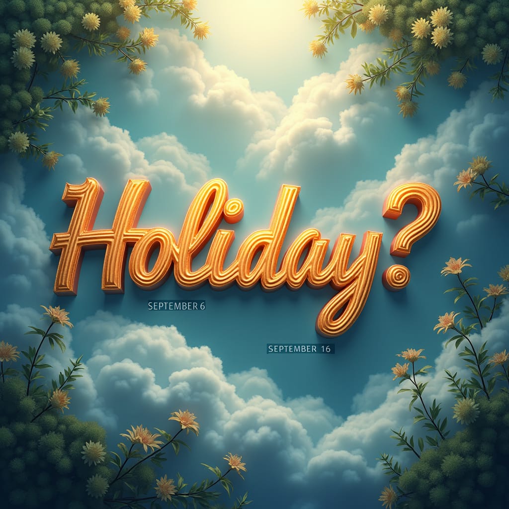 Public holiday speculation: September 6 or 16?