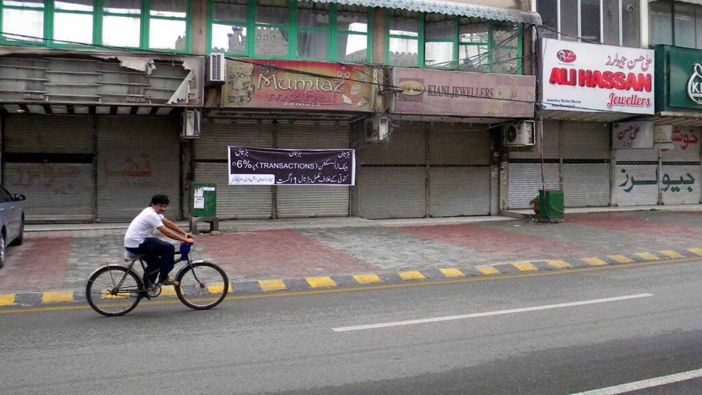 PTI protest Murree road markets closed