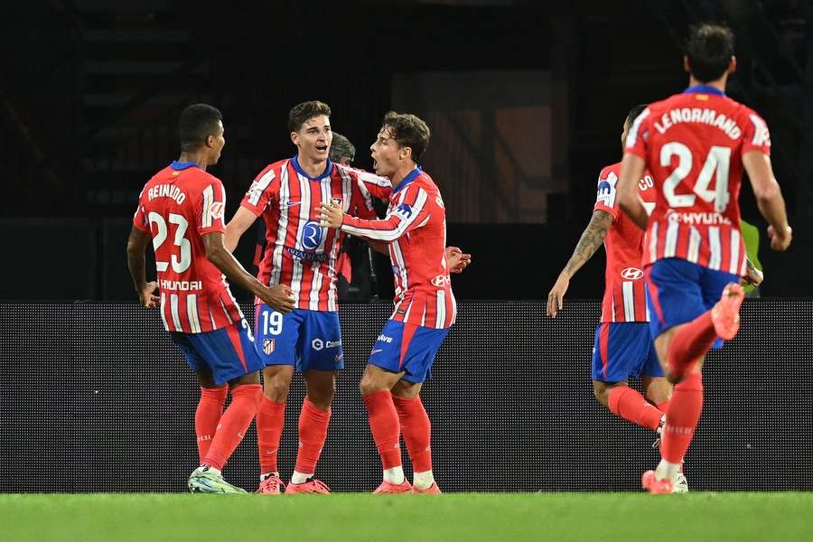 A late goal from Julian Alvarez earned Atletico Madrid a dramatic 1-0 win at Celta de Vigo on Thursday to lift them to third place in the LaLiga standings.