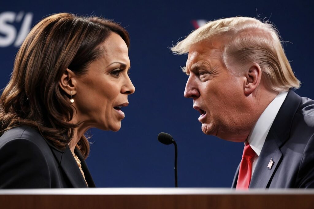 What time is the debate between Harris, Trump tonight