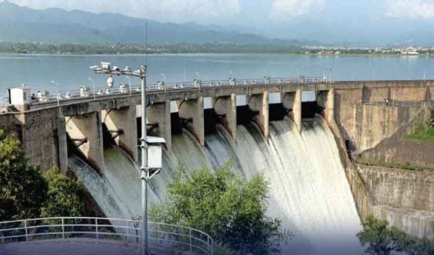 Rawal Dam spillways opened