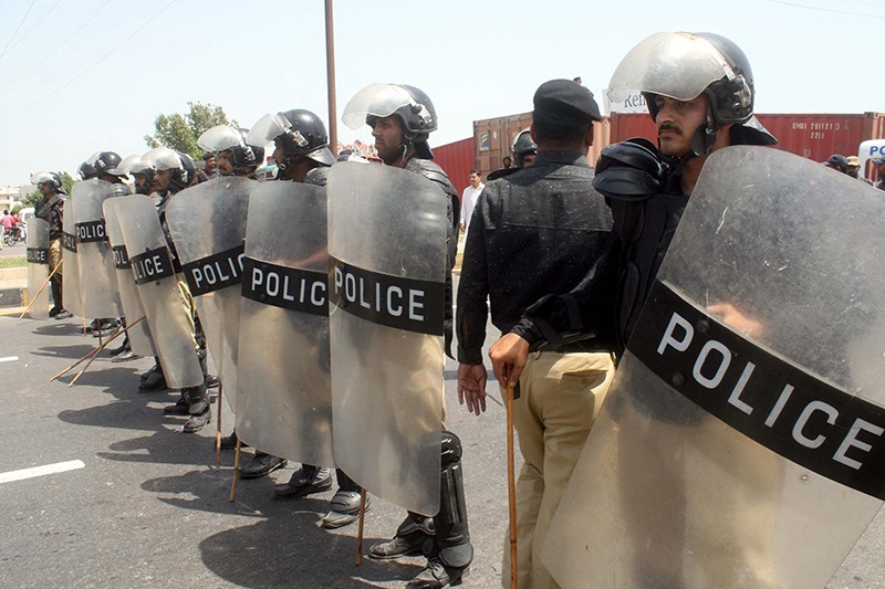 Allegations of police brutality surfaced following a protest that took place at the Metropole and Karachi Press Club on October 12.