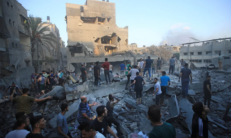 Israeli strike kills 93 Palestinians