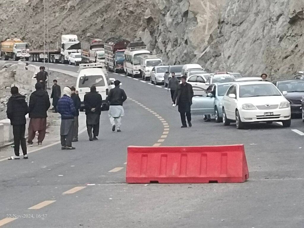 Karakoram highway blocked