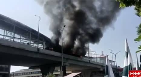 metro bus fire