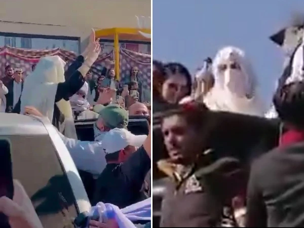 Bushra Bibi address to workers at Burhan