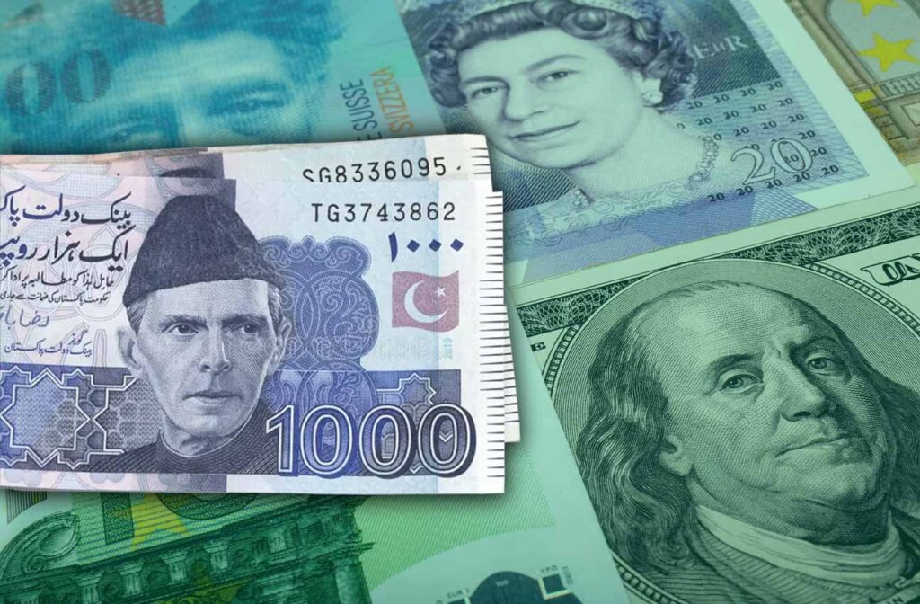 US dollar in Pakistani rupee