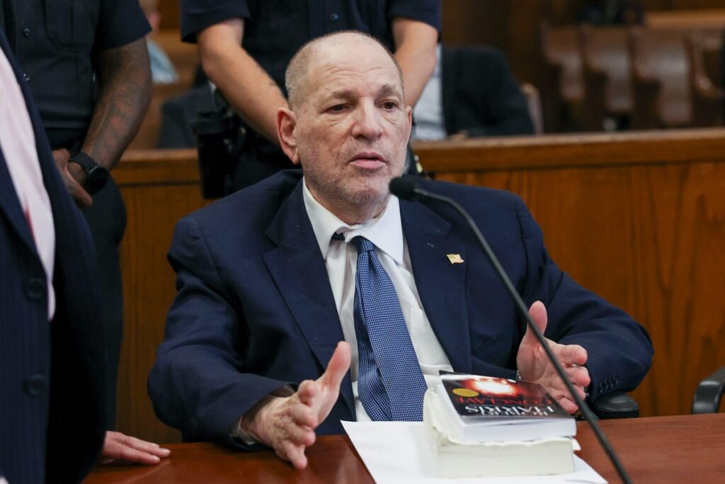 Harvey Weinstein was taken to hospital for treatment after an 