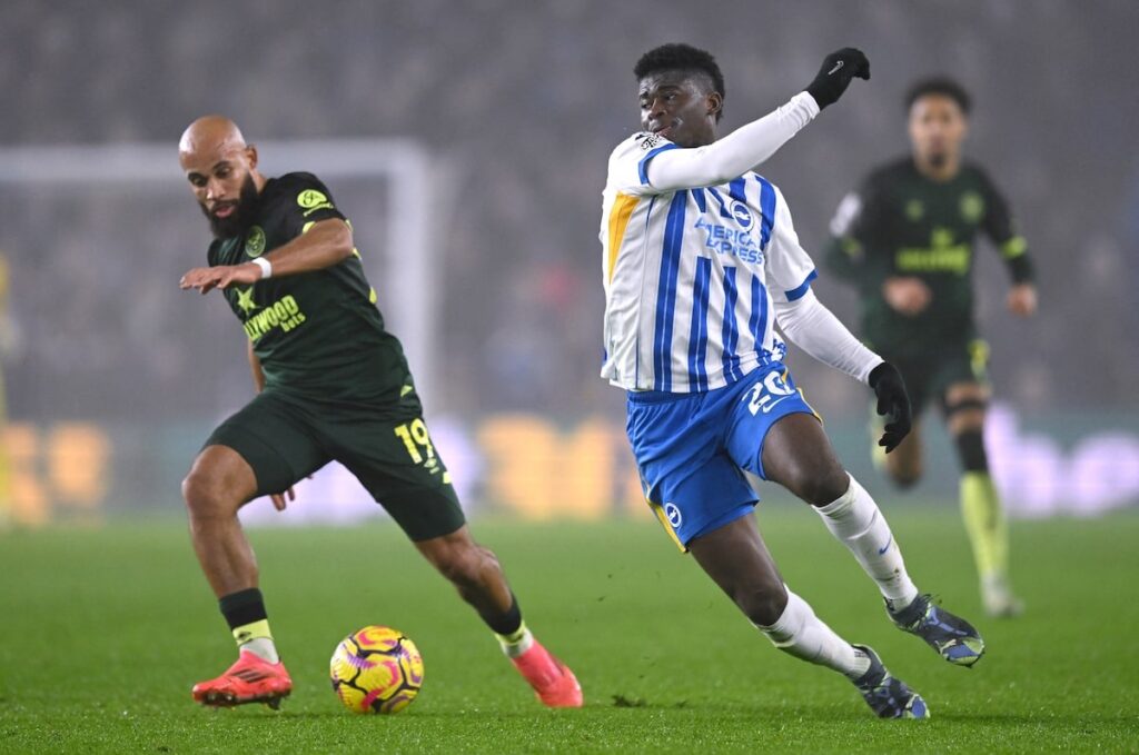 Brighton & Hove Albion were held to a 0-0 draw with Brentford in a mid-table Premier League clash at a misty American Express Stadium on Friday after dominating the match but lacking a finishing touch.