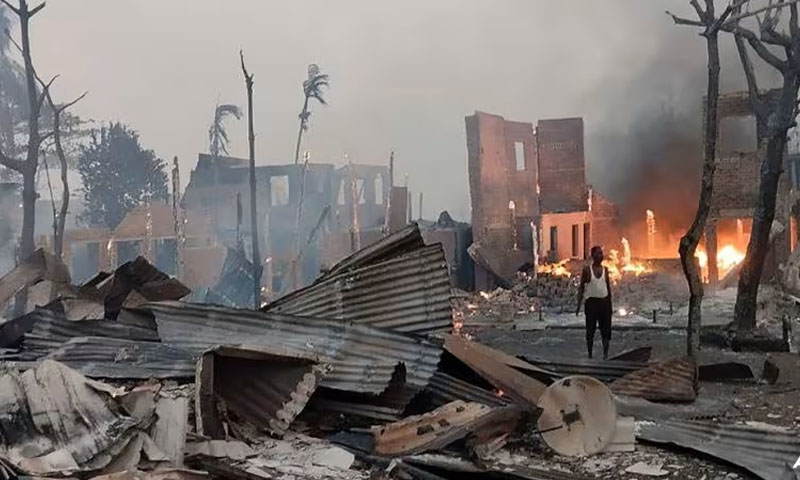 Myanmar junta air strike