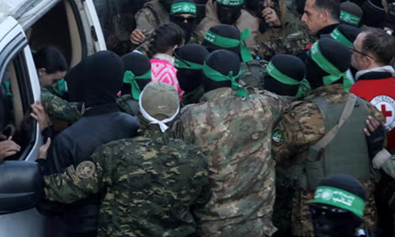 Hamas security forces operating in Gaza