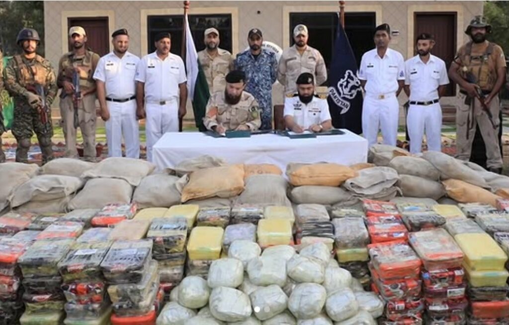 The Pakistan Navy in coordination with the Anti-Narcotics Force (ANF) conducted a huge counter-narcotics operation in the north Arabian Sea.