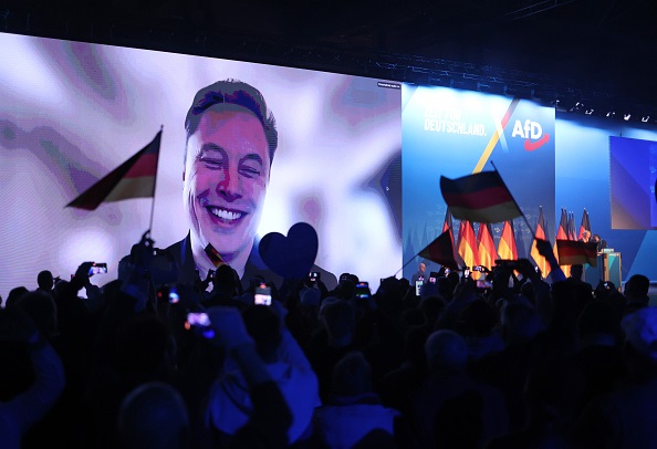 Elon Musk made a surprise appearance during Germany's far right party, AfD election campaign event in Halle in eastern Germany.