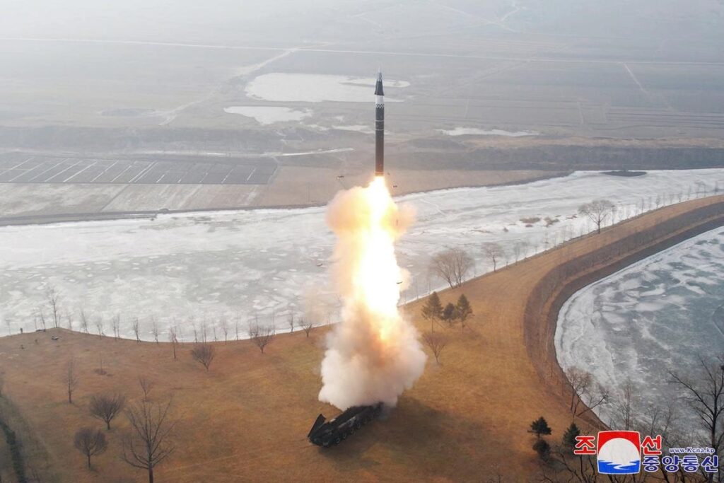 North Korean leader Kim Jong Un oversaw a successful test of a new intermediate-range hypersonic ballistic missile on Monday, state media KCNA said on Tuesday.
