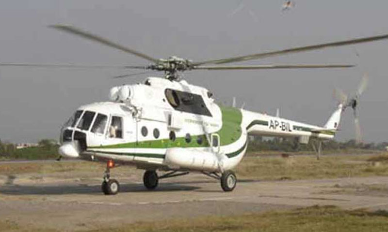 KP govt helicopter crashes