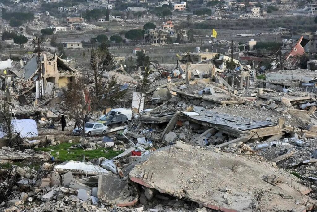 An Israeli airstrike on Nabatieh, a major town in southern Lebanon, injured 14 people on Tuesday, the Lebanese health ministry said.