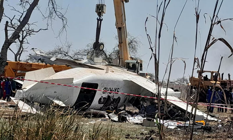 Plane crashes in South Sudan