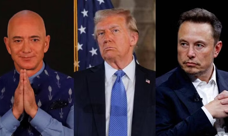 Billionaires, loyalists will provide Trump with muscle