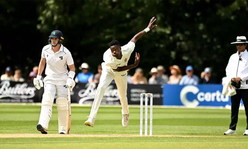 Muzarabani DURING Ireland VS Zimbabwe TEST