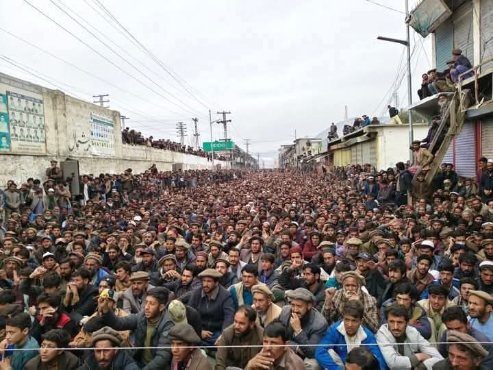 protest demo in chilas against Diamer-Basha Dam