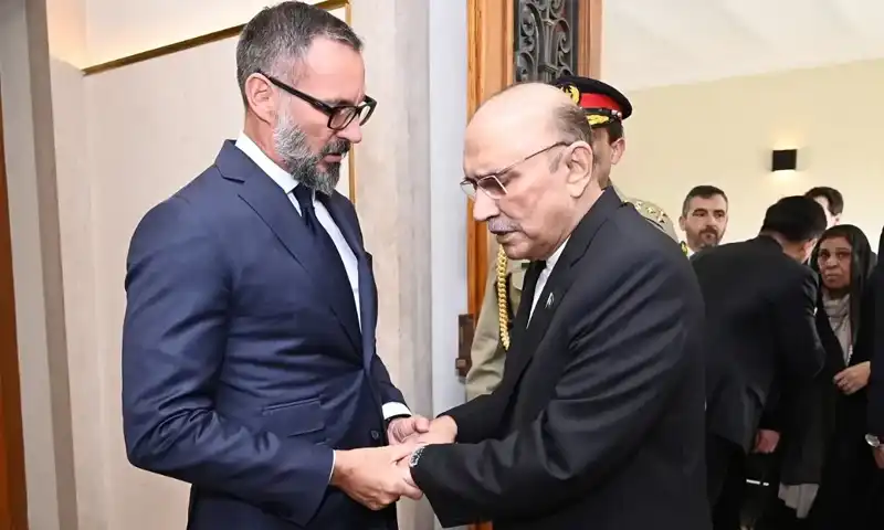 President Zardari meets Prince Rahim