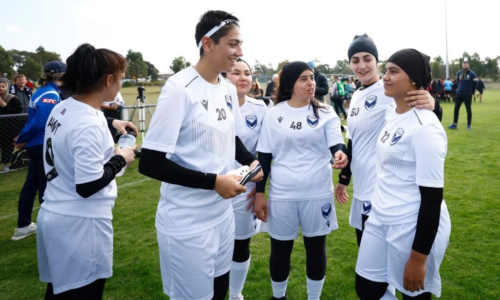 Afghanistan's women players in exile called on athletes worldwide to stand in solidarity with them as they fight for their rights