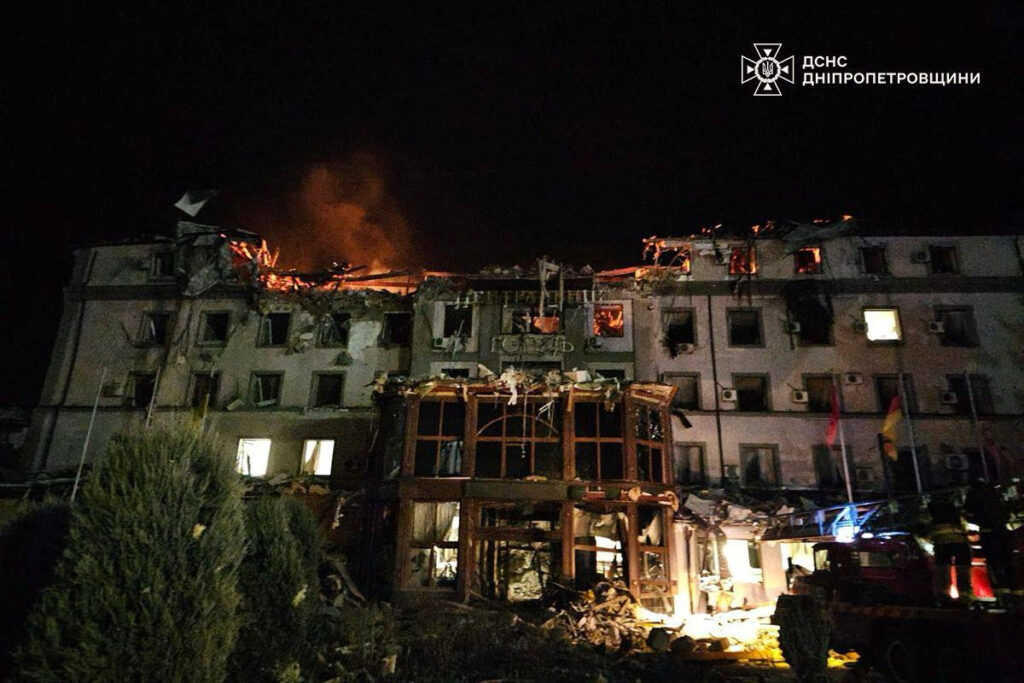 Russian missile strike