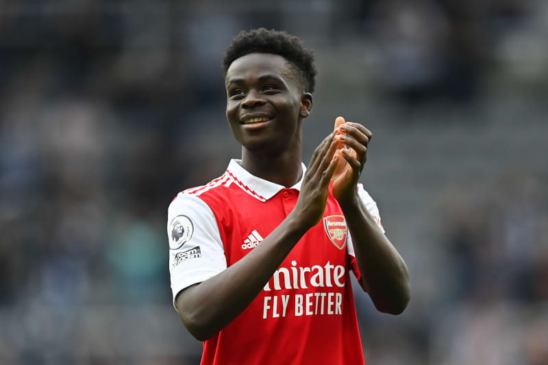 Arsenal forward Bukayo Saka