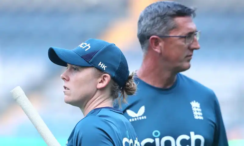 England women's coach Jon Lewis