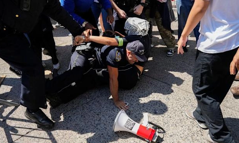 Palestinian student protester