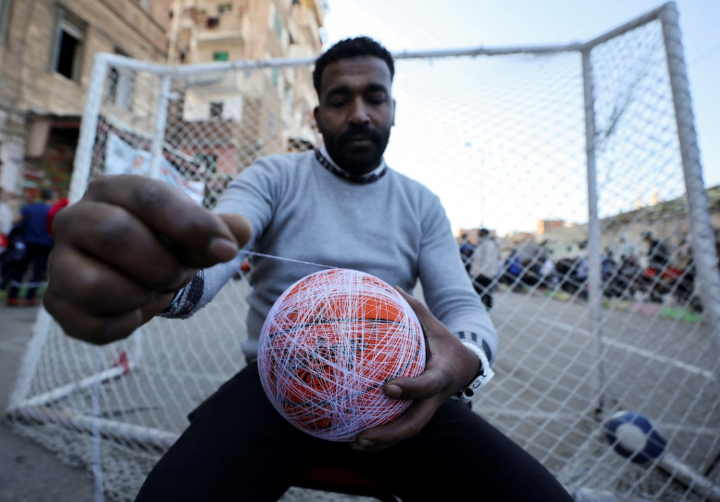 Sock ball was long considered a poor man's game for football lovers in Egypt, but more recently it's become a show of celebration.