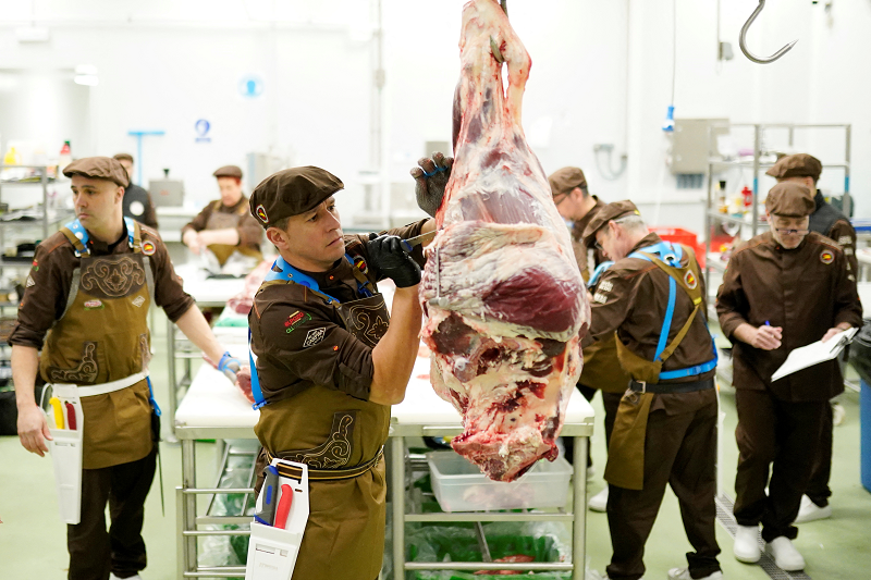A team of butchers representing Spain are competing for the first time in what has been dubbed the World Cup of butchery,