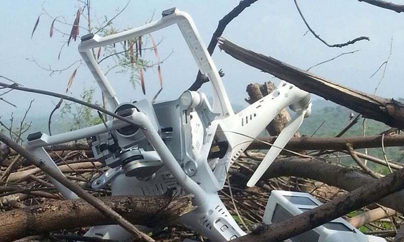 Indian spy quadcopter shot down