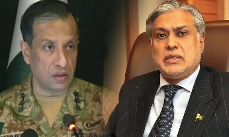 DG ISPR and DPM Dar press conference