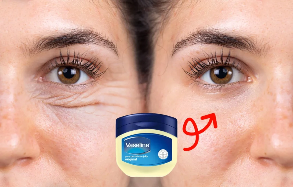 Vaseline for removing wrinkles