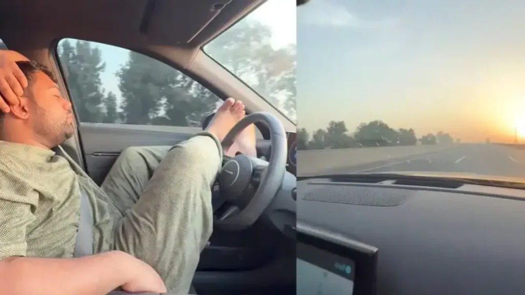 Ducky Bhai driving stunt video