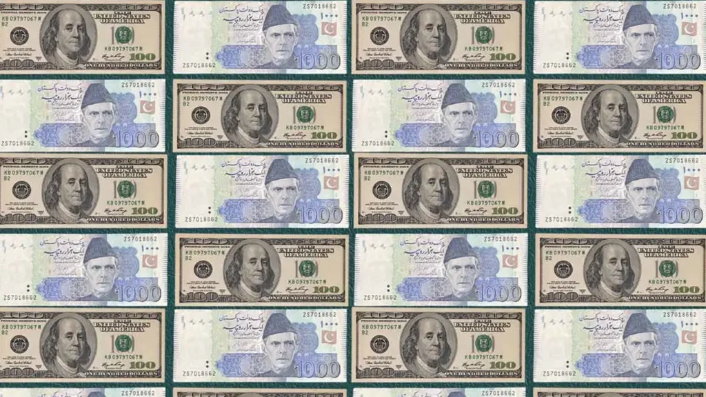 USD in Pakistani rupee