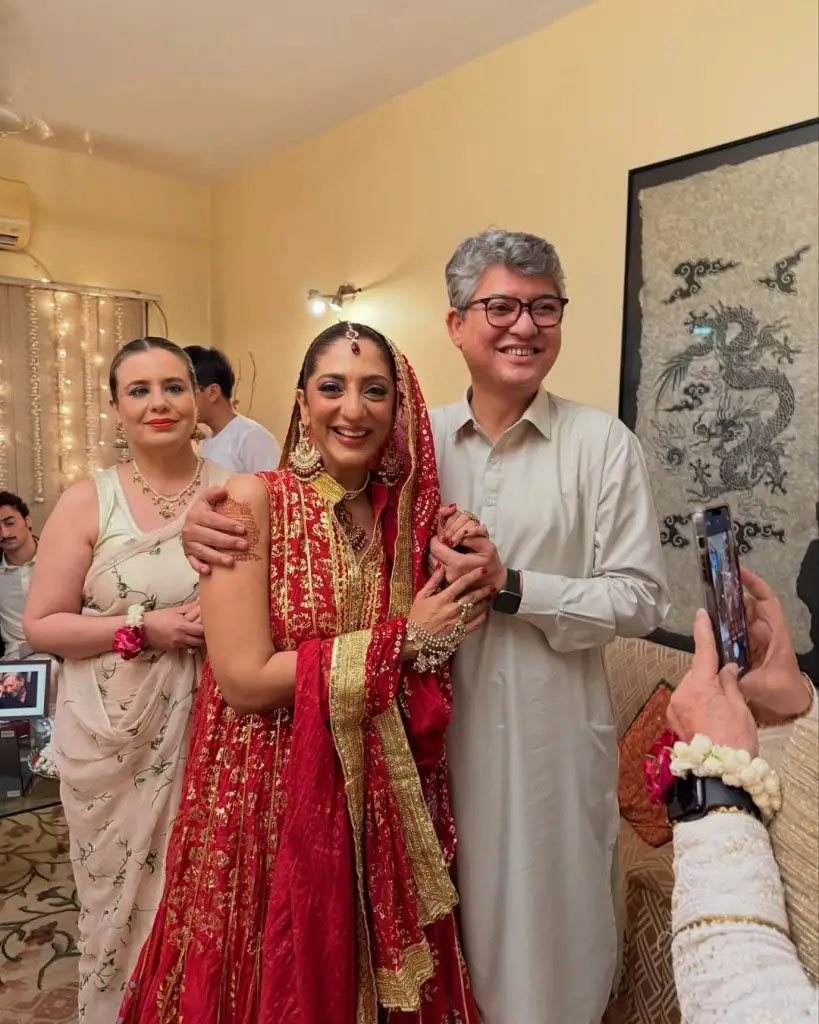 Hit-drama ‘Qarz-e-Jaan’s Bisma – real-life Tazeen Hussain – tied the knot with Amir Syedian, a banker, in a private ceremony.