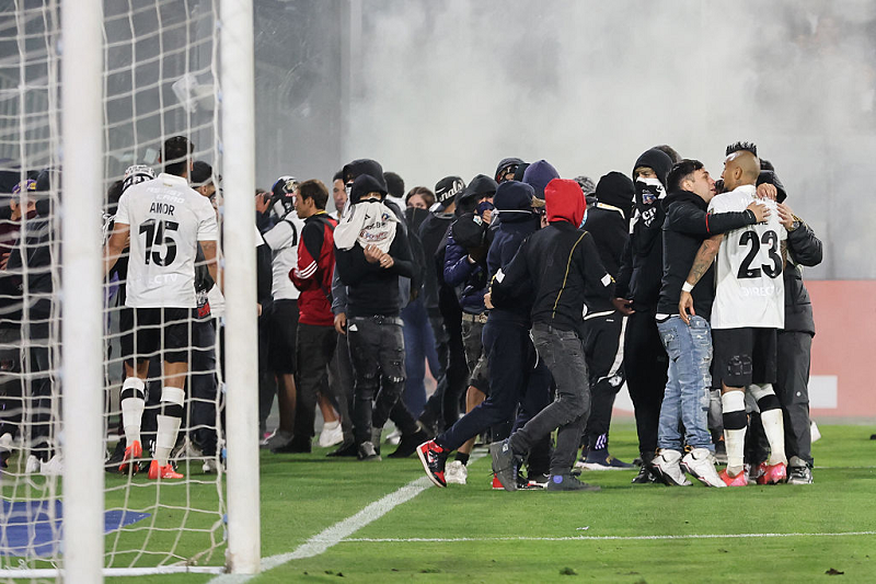 The Chilean derby was postponed after two young fans were killed in a stampede at a Copa Libertadores match