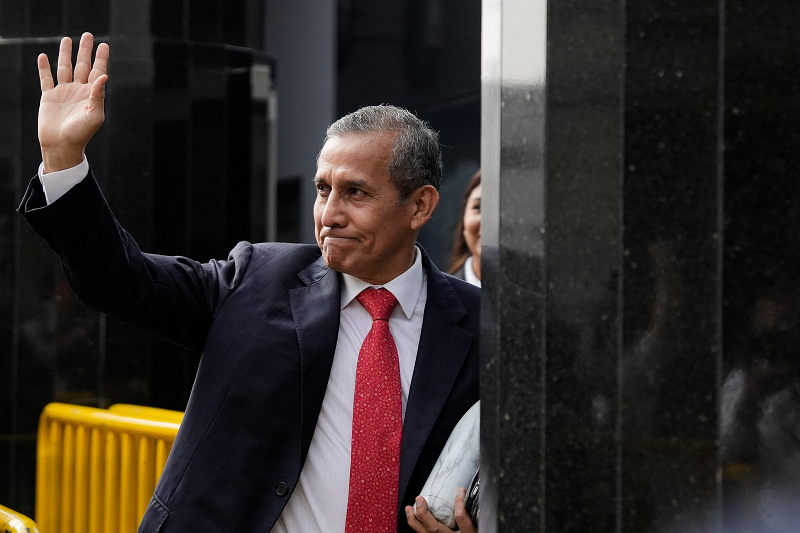 A court in Peru sentenced ex-President Ollanta Humala to 15 years in prison for receiving illicit campaign funds from a Brazilian firm.