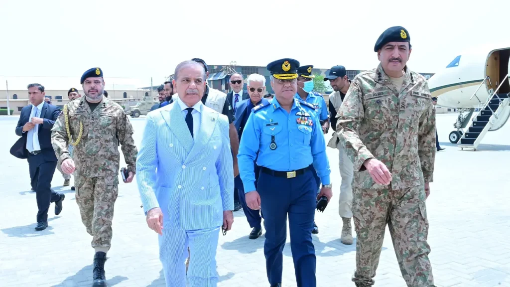 PM Shehbaz arrives in Karachi