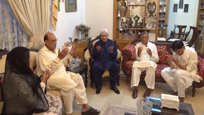 president visits squadron leader Usman Yousaf Shaheed