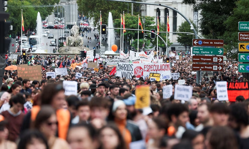 Spain Housing Crisis Protest