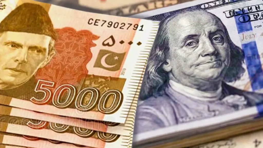 US dollar in Pakistani rupee