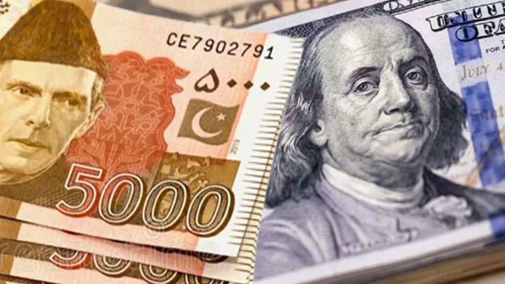 US dollar in Pakistani rupee