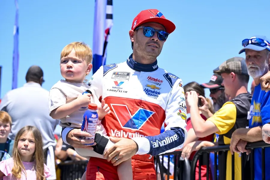 If Chris Buescher weren't tired of Kyle Larson after last year's record-close finish at Kansas Speedway, he certainly should be after Saturday's qualifying session at the 1.5-mile track.