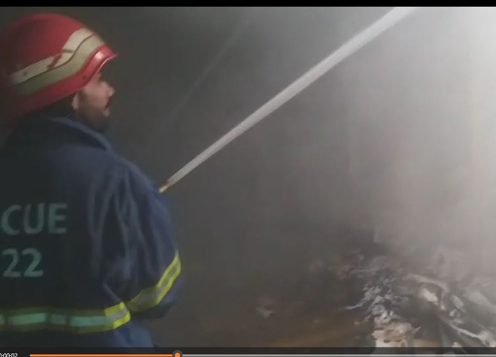 fire erupts in solar panel factory in Korangi